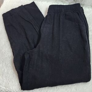 Old Navy High-Rise Straight Taper Linen Pants